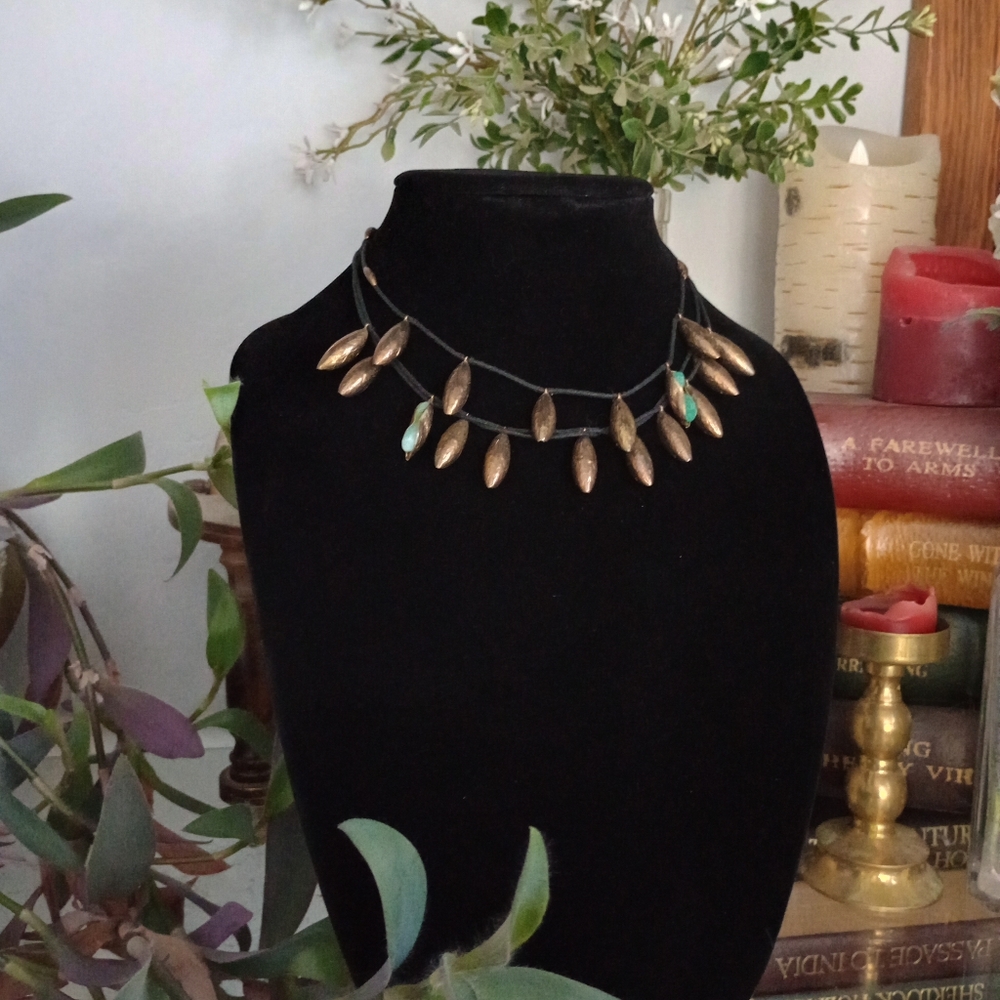Bohemian Two Strand Statement Necklace